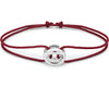 burgundy interlaced cord bracelet le 3g